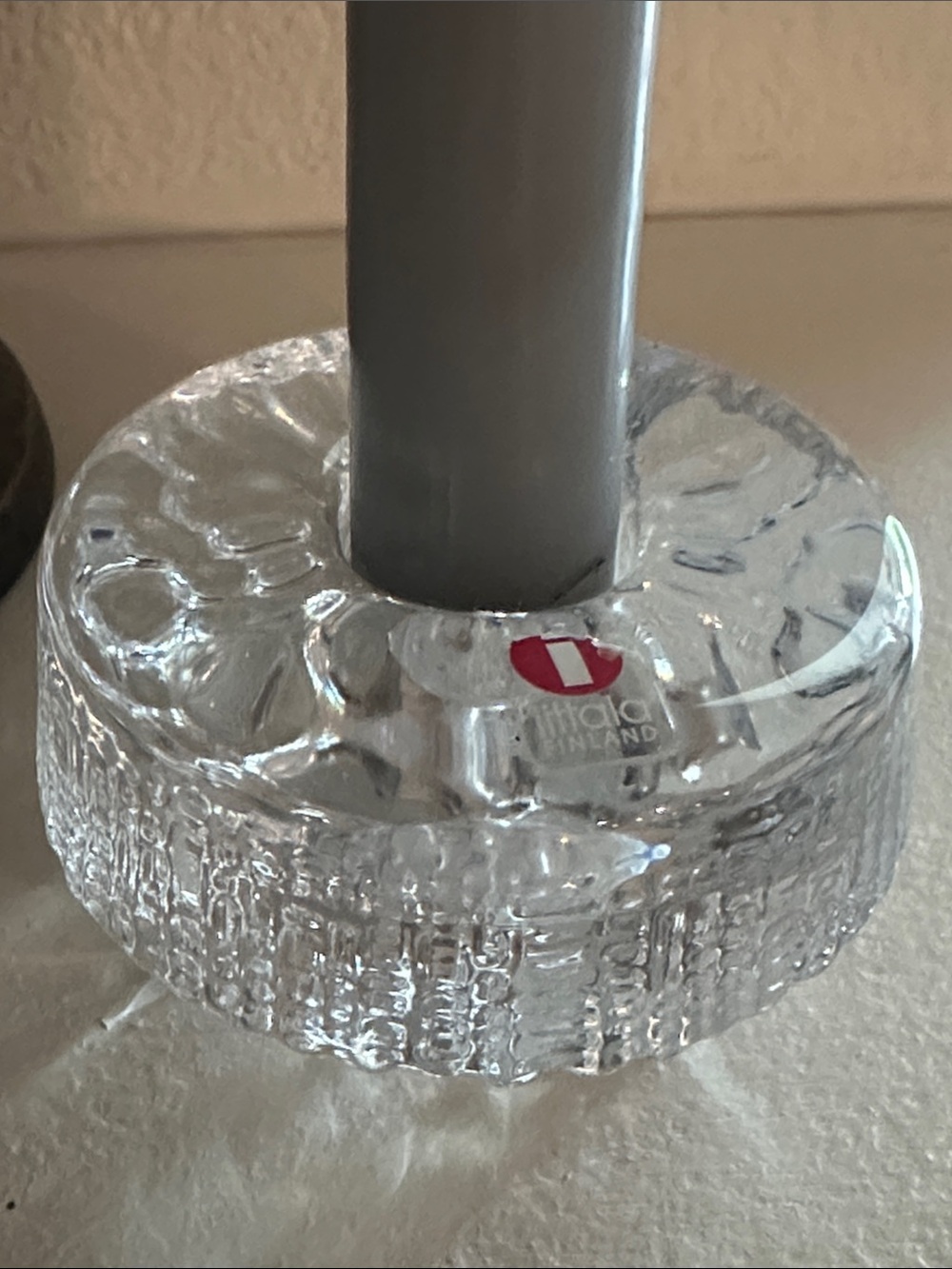 Iittala ultimate Thule crystal glass taper candle holder set modern decor